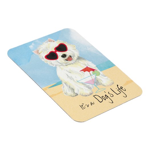 Summer Westie Magneet (Rechterzijde)