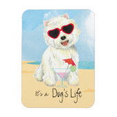 Summer Westie Magneet (Verticaal)