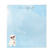 Summer Westie Notitieblok (Voorkant)