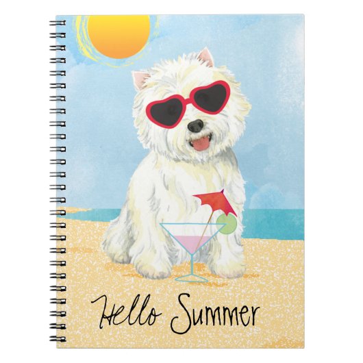Summer Westie Notitieboek (Voorkant)
