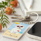 Summer Westie Sleutelhanger (Voorkant Rechts)