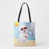 Summer Westie Tote Bag (Voorkant)