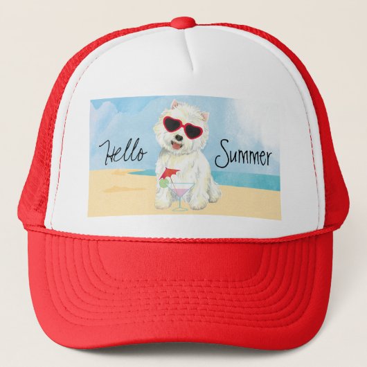 Summer Westie Trucker Pet (Voorkant)