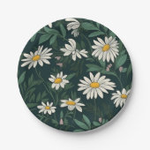 Summer White Daisy Meadow Papieren Bordje (Voorkant)