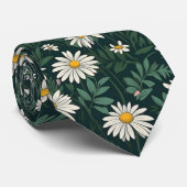 Summer White Daisy Meadow Stropdas (Opgerold)