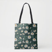 Summer White Daisy Meadow Tote Bag (Voorkant)
