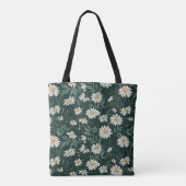 Summer White Daisy Meadow Tote Bag (Achterkant)