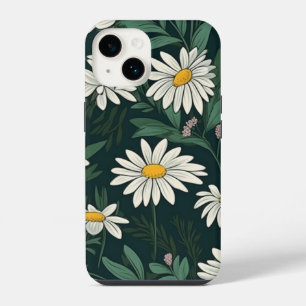 Summer White Digial Daisy iPhone 14 Hoesje