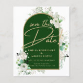 Summer White Roses Emerald Green Arch Wedding (Voorkant)