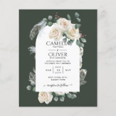 Summer White Roses Emerald Sage Greenery WEDDING (Voorkant)