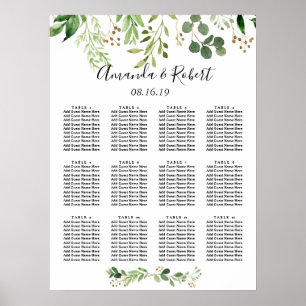 Summer Wild Meadow Seed Chart Poster