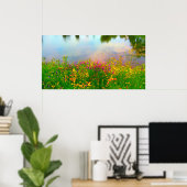 Summer Wildbloemen en Pond Poster (Thuiskantoor)