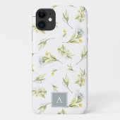 Summer Wilde Waterverf Pattern Monogram Case-Mate iPhone Case (Achterkant)