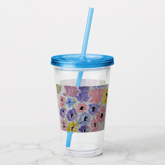 Summer Wildflower Acryl Drinkbeker (Achterkant)