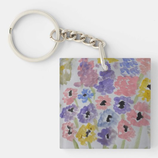 Summer Wildflower AcrylKey ring Sleutelhanger (voorkant)