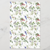 Summer Wildflower Baby Shower EMOJI Game Flyer (Achterkant)