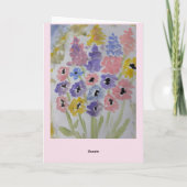 Summer Wildflower Birthday Kaart (Achterkant)