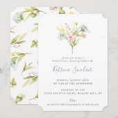 Summer Wildflower Boeket Vrijgezellenfeest Kaart (Voorkant / Achterkant)