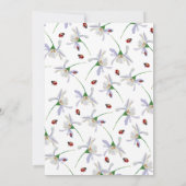 Summer Wildflower Bridal Shower Invitation Kaart (Achterkant)