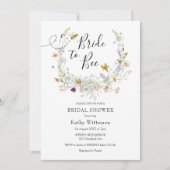 Summer Wildflower Bride to Bee Vrijgezellenfeest Kaart (Voorkant)