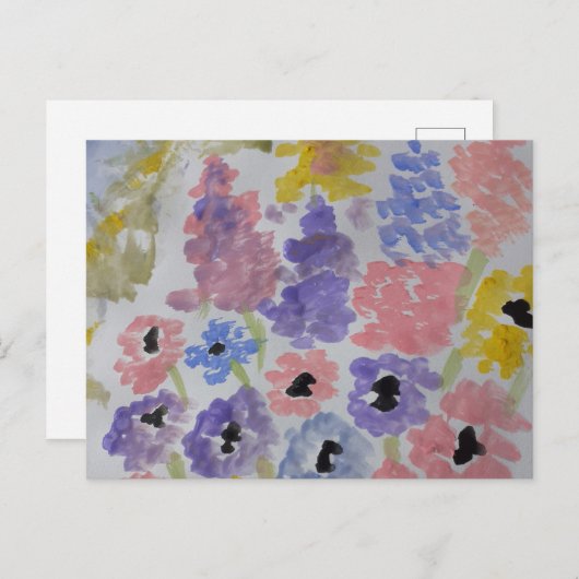 Summer Wildflower Briefkaart (Voorkant / Achterkant)