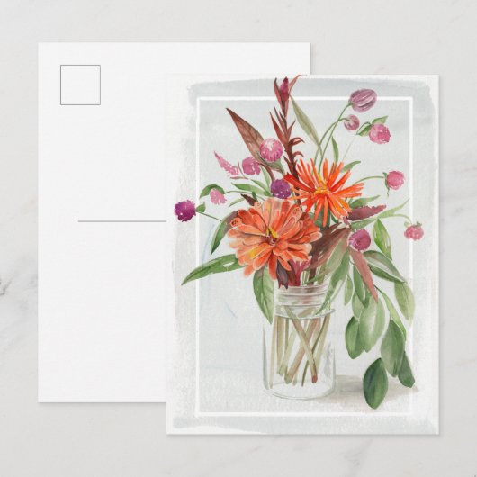 Summer Wildflower Briefkaart (Voorkant / Achterkant)