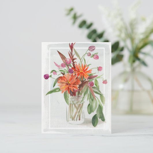 Summer Wildflower Briefkaart (Staand voorkant)