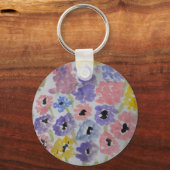 Summer Wildflower Button Sleutelhanger (Voorkant)