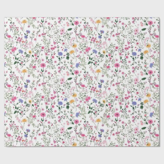Summer Wildflower Cadeaupapier (Vlak)