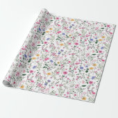 Summer Wildflower Cadeaupapier (Uitgerold)