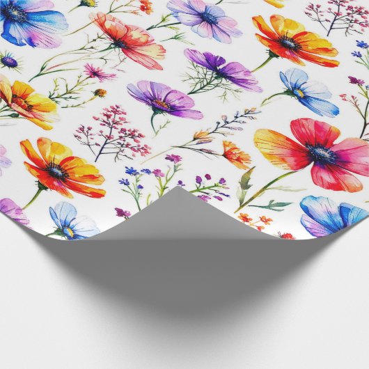 Summer Wildflower Cadeaupapier (Hoek)