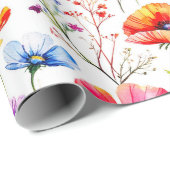 Summer Wildflower Cadeaupapier (Rol Hoek)