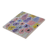 Summer Wildflower Ceramic Tile Tegeltje (Zijkant)