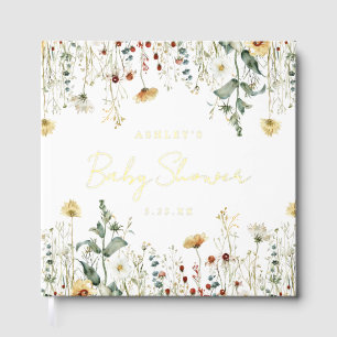 Summer Wildflower Field Baby shower Gastenboek