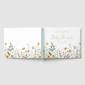 Summer Wildflower Field Baby shower Gastenboek (Volledig)