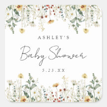 Summer Wildflower Field Baby shower