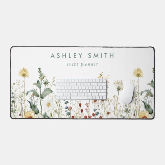 Summer Wildflower Field Bureaumat (Keyboard & Muis)