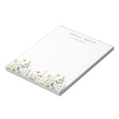 Summer Wildflower Field Business Notitieblok (Linkerzijde)