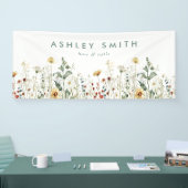 Summer Wildflower Field Business Spandoek (Beurs)