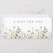 Summer Wildflower Field Cadeaubon (Voorkant)