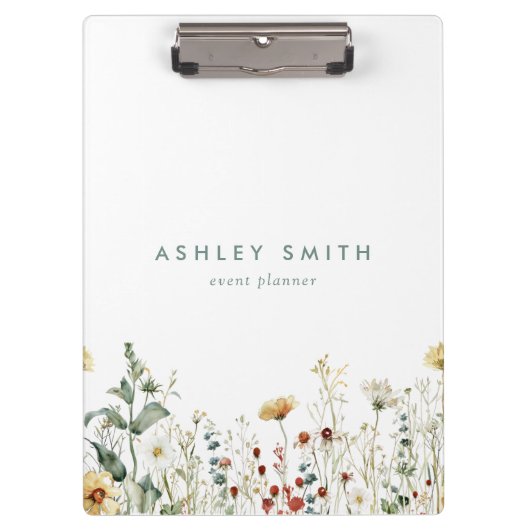 Summer Wildflower Field Klembord (Voorkant)