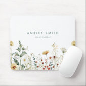 Summer Wildflower Field Muismat (Met muis)