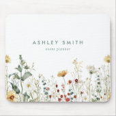 Summer Wildflower Field Muismat (Voorkant)