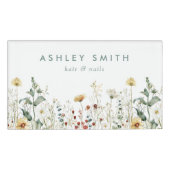 Summer Wildflower Field Naambadge (Voorkant)