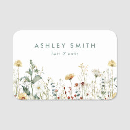 Summer Wildflower Field Naamplaatje