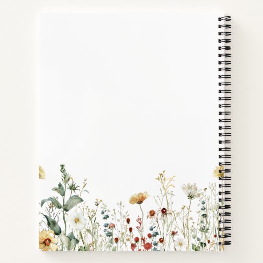 Summer Wildflower Field Notitieboek (Achterkant)