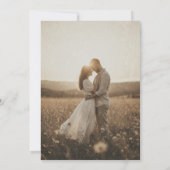 Summer Wildflower Field Photo Save The Date (Achterkant)