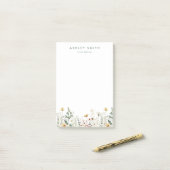 Summer Wildflower Field Post-it® Notes (Op bureau)