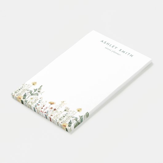 Summer Wildflower Field Post-it® Notes (Schuin)