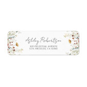 Summer Wildflower Field Retouradres Etiket (Voorkant)